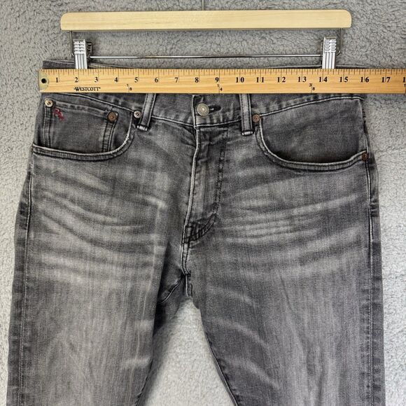 Polo Ralph Lauren Jeans Mens 32x29‎ Grey Varick Slim Straight Stretch Denim - Picture 3 of 11